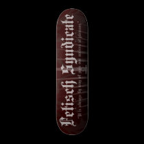 Fetisch Syndicate Skateboard Deck Burgundy