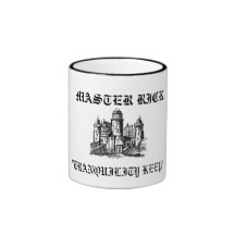 feudalcastle_1_md, MASTER RICK, "TRANQUILITY KEEP" Coffee Mugs