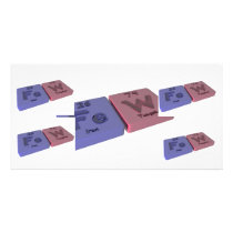 Few as Fe Iron and W Tungsten Picture Card