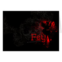 Fey Greeting Card cards