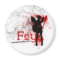 Fey White Magnet magnets