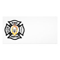 FF Flaming Skull Personalized Photo Card