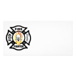 FF Flaming Skull Personalized Photo Card