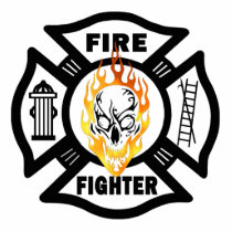 FF Flaming Skull Cut Out