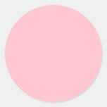FFC0CB Pink Round Sticker