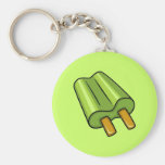 FFF0105 GREEN POPSICLE TREATS FOODS SWEETS VECTOR KEYCHAINS
