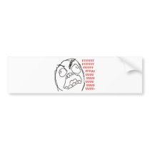 FFFFFFFUUUUUU - Rage! Bumper Stickers