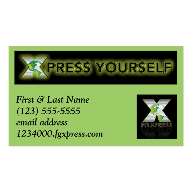 FG Xpress Biz Card 3 Business Card Template