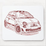 Fi500Abarth 2009 Mouse Pad