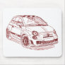 Fi500Abarth 2009 Mouse Pad