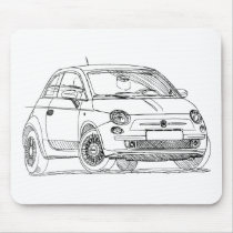 Fiat 500 2008 mousepads