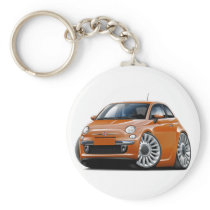 Fiat 500 Copper Car Key Chain