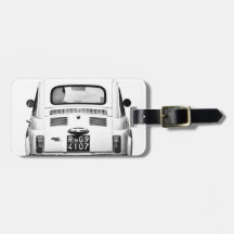 Fiat 500 in Rome, Italy. Luggage Tags