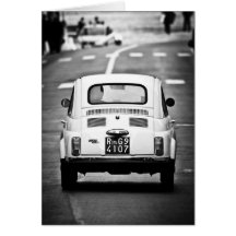 Fiat 500 Rome Greeting Card