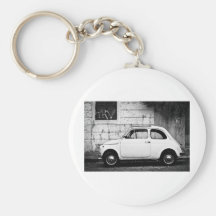 Fiat 500 Rome, Italy Keychains