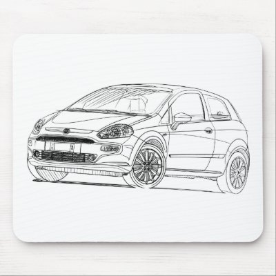 2010 Fiat Punto Evo. Fiat Punto Evo 2010 Mousepad