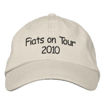 Fiats on Tour 2010 Embroidered Hats