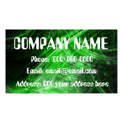 fiber optic business card Zazzle