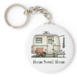 Fiberglass Egg Camper Keychain HSH