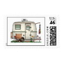 Fiberglass Egg Camper Postage postage