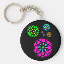 Fibonacci Flower Power Key Chain