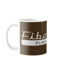 fibonacci... It's as easy as 1, 1, 2, 3 Coffee Mug