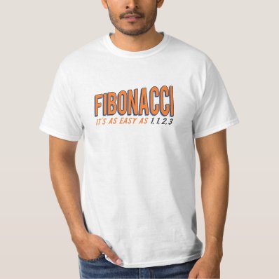 Fibonacci It&#39;s as Easy as 1, 1, 2, 3 T-shirt