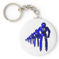 Fibonacci Robots Key Chain