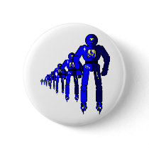 Fibonacci Robots Pinback Buttons
