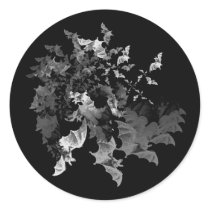 Fibonacci's Bats Round Stickers