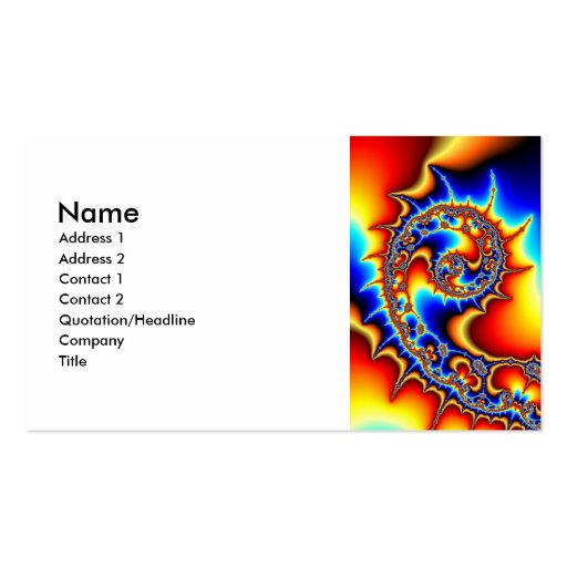 Fibonaccispikeral Business Card