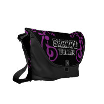Fibril Ebony (Purple) Messenger Bag
