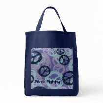 Fibro Fighter!-Tote Bag-Peace Signs Design