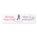 Fibro Fog warning bumper stickers