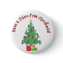 Fibro Tree Christmas pin buttons by kazab75 Fibro Tree Christmas pin buttons