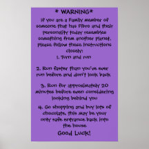 Fibro Warning Poster 