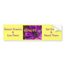 fibroLIFE Bumper Sticker bumper stickers