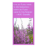 fibroLIFE Card: Live as if you were to die tomo... Photo Card Template
