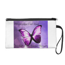 Fibromyalgia Awareness Bag Wristlet Clutches