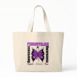 Fibromyalgia Awareness Butterfly Tote Bags