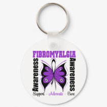 Fibromyalgia Awareness Butterfly keychains