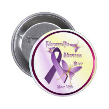 Fibromyalgia Awareness Day Button