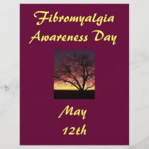 Fibromyalgia Awareness Day-Flyer-Sunset Design