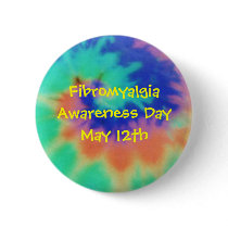 Fibromyalgia, Awareness Day, May 12th-Button