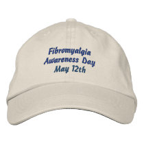 Fibromyalgia Awareness Day, May 12th-Hat embroidered hats by pammys Fibromyalgia Awareness Day, May 12th-Hat embroidered hats