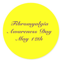 Fibromyalgia Awareness Day, May 12th-Stickers stickers