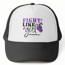Fibromyalgia Awareness Fight Like a Girl Hat
