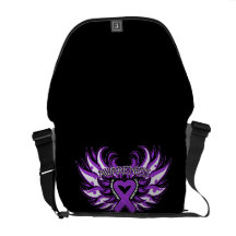 Fibromyalgia Awareness Heart Wings Commuter Bag