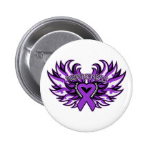 Fibromyalgia Awareness Heart Wings.png Button