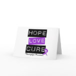 Fibromyalgia Awareness Hope Love Cure Greeting Card